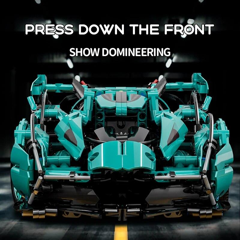 89111 Superauto Stavební kostky Model Auta Stavebnice 900KS Stavební hračky, Náročné stavebnice závodních aut, Dárky pro chlapce teenagery