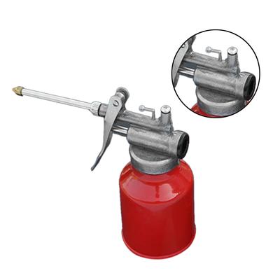 250ml Oil Can Die Cast Body With Rigid Spout Thumb Pump Workshop Oiler Creative
