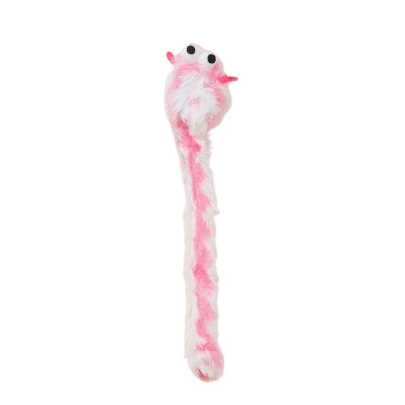 Long Tail Plush Cats Teaser Toy for Pet Cats, 3Pcs Cats Mouse Indoor Play Toy for Chasing, Swatting, Daily Interaction Fun, Home Enrichment