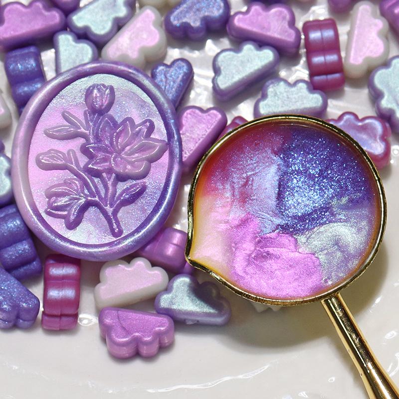 

100 Beads of Pearl Mixed Color Cloud Lacquer Seal Wax Beads Wedding Envelope Sealing Wax Hand Account Decoration