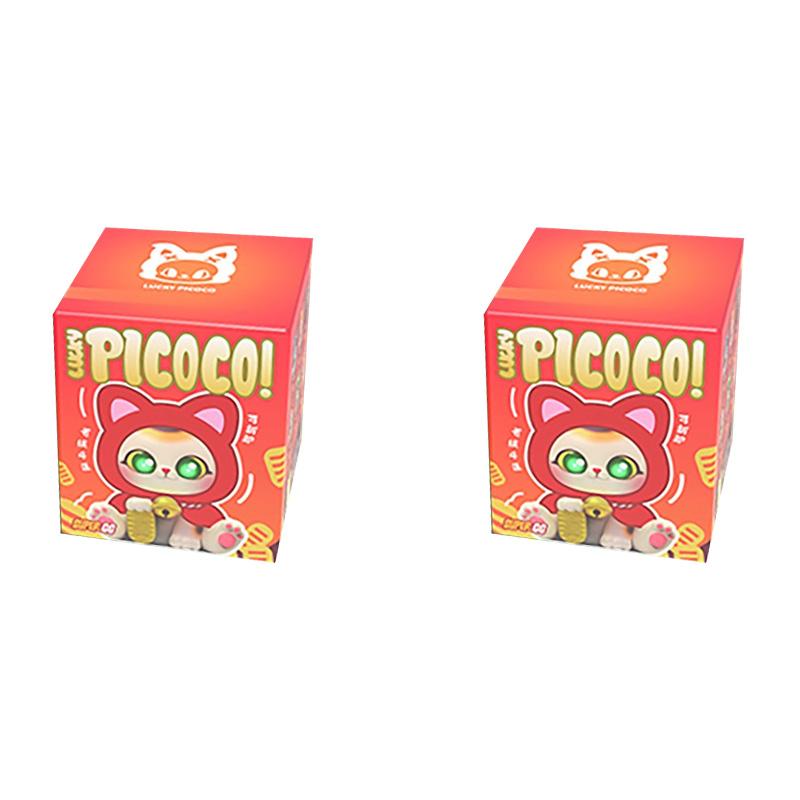 In Stock SUPERGG Lucky PICOCO Cloak Cat Series Plush Blind Box Maneki Neko Pendant Cute Doll desktop ornament Surprise Gift Toy