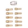 11PCS/lot 0.5-3.2mm Brass And Nut For Accessories Set Mini Drill Brass Collet Chuck For Rotary Tool