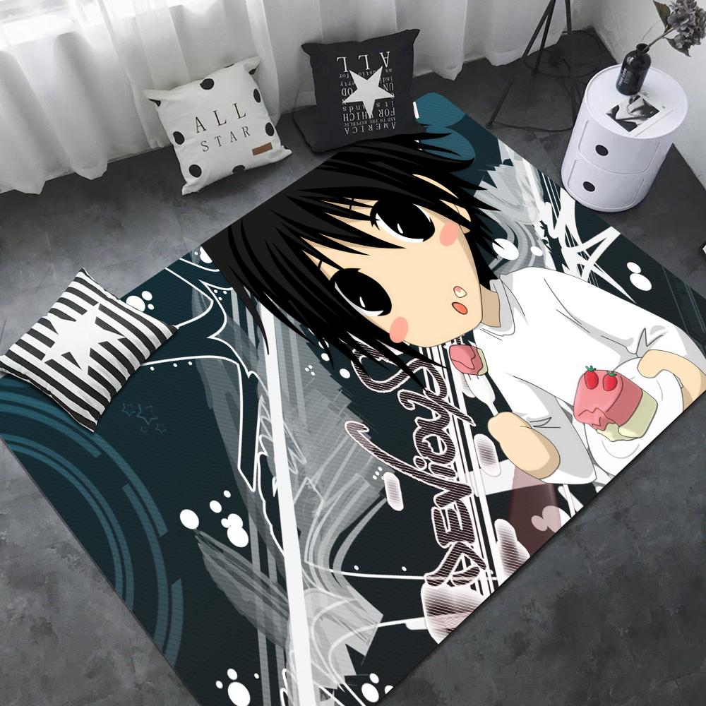 Anime Death Note Fußmatte Retro Mehrfachauswahl Wohnzimmer Küchenteppich Rutschfest Moderne Heimdekoration