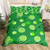 3D Tennis Bedding Set Full Size Sports Theme Comforter Cover Tennis Ball Games Yellow Duvet Cover Black White Quilt Cover963
