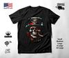 Top Hat Skull with Cigar and Roses T-Shirt Black Unisex S-2XL