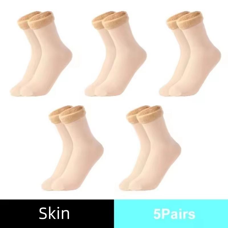 1/5/10 Paar Heren Dames Winter Verdikt Warm Kort Sokken Thermisch Kasjmier Wol Sokken Nylon Sneeuwfluweel Laarzen Huis Vloer