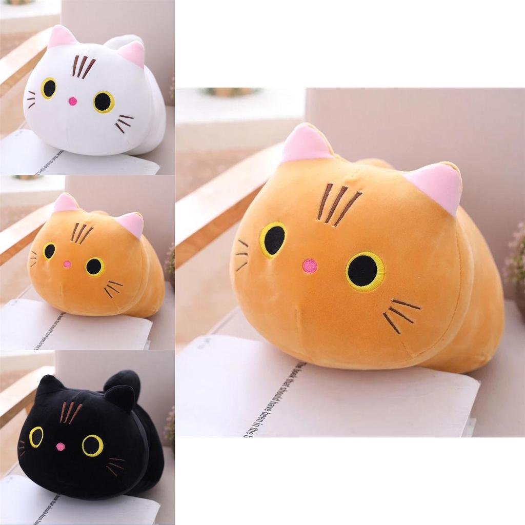 Cute And Soft Cartoon Plush Toy Cat Pillow Perfect For Kids And Home Decor