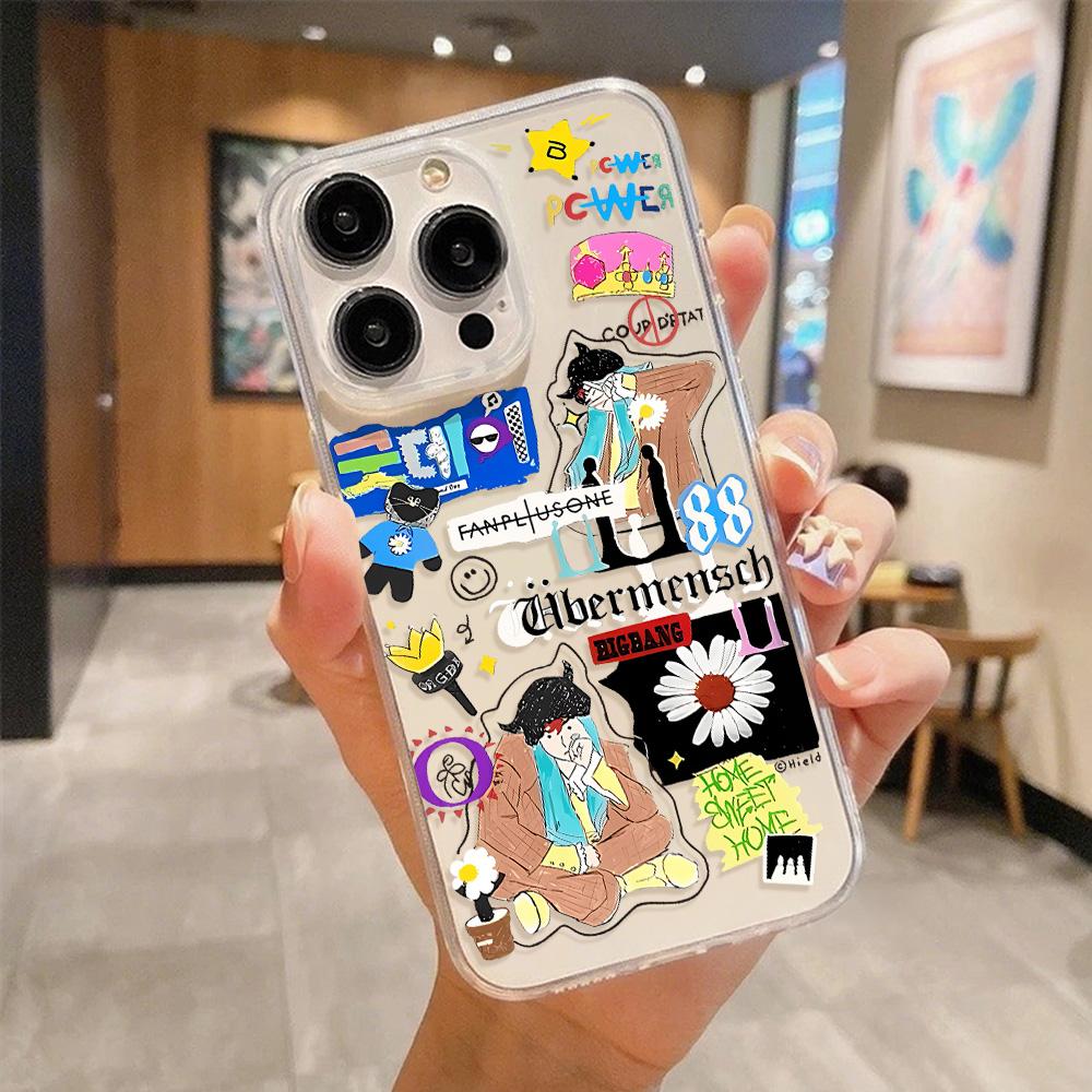 Acrylic Phone Case for iPhone 11 12 13 14 Pro 12 14 16 Pro Max for Samsung A16 A36 A56 S24 FE High-quality Painted Anti-fall Mobile Phone Case