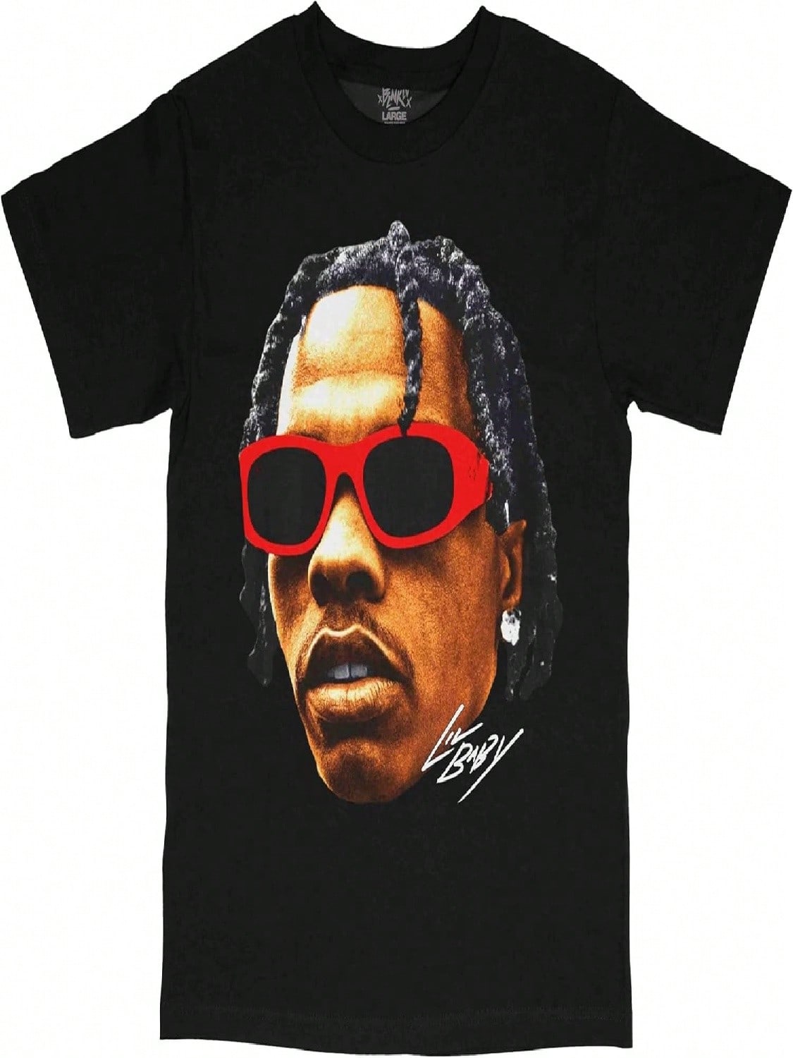 4 Pockets Baby Face Streetwear Vintage Style T-Shirt Black B S разноцветный