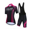 Womens Cycling Jersey Set Short Sleeve Quick Dry Performance Bike Apparel