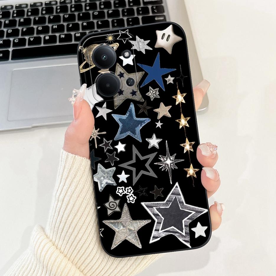 Für Xiaomi Redmi 15C 4G Hülle PocoC85 Niedliche Katze Blume Bemalte Abdeckung Weiche Silikon Handyhülle Für Xiaomi Poco C85 Redmi15C 4G Taschen