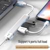 4-in-1 USB-C Multi-Function Docking Station Splitter Hub