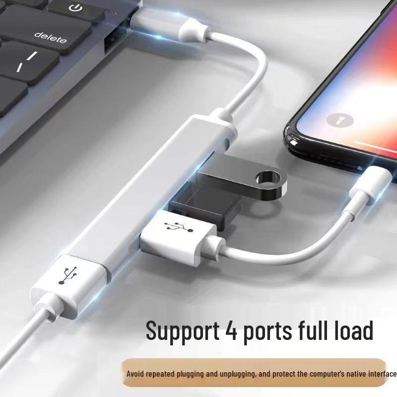 4-in-1 USB-C Multi-Function Docking Station Splitter Hub