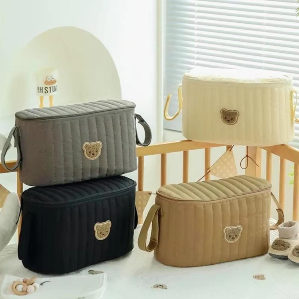 Multifunctional Baby Diaper Bag Cute Bear Design Maternity Storage Bags Baby Stroller Accessories