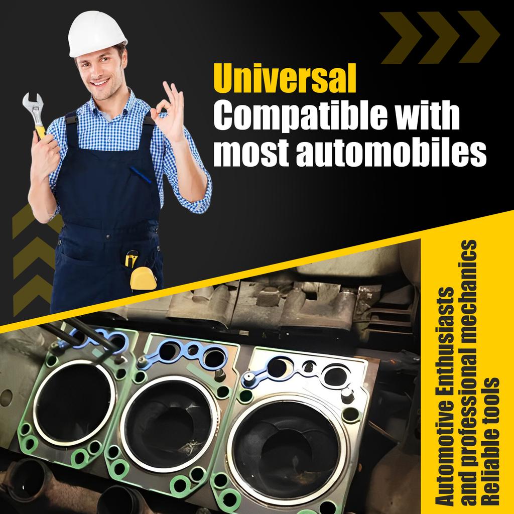 2Pcs Cylinder Head Bracket Metal Automobile Engine Cylinder Head Stand with Tapered Mandrel Cylinder Head Holder Easy Install