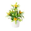 Plastic Morning Glory Artificial Potted Plants Multicolor Faux Bonsai  Home Decoration