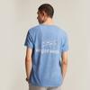 Li-Ning Basketball Series Letter Round Neck Breathable Versatile Short Sleeve T-Shirt Men Tops Sky-Blue ATSV059-3