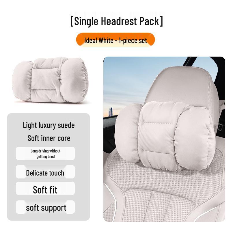 Winter Headrest & Lumbar Support Pillow for AITO M7/M9/M5 - Plush Lambswool Two-in-One Blanket