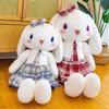 Cute Plush Rabbit Toy In JK Skirt Style Soft Stuffed Animal Girls Teens Sleep Pillow Birthday Gift