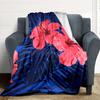 1pc Tropical Flowers Blanket Warm, Cozy, And Soft, Suitable for Sofas, Beds, Cars, And Office Use.Perfect for Camping And Travel, Making It a Great Gi
