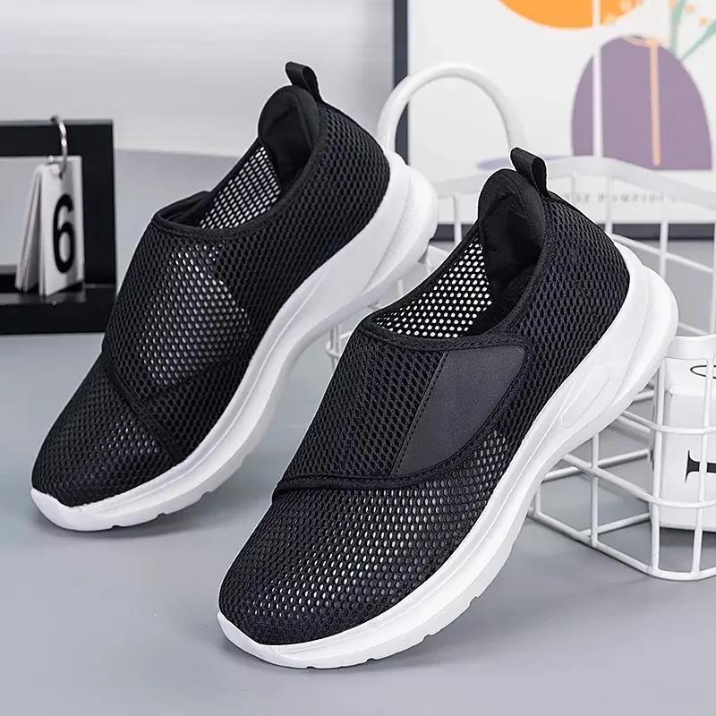 Fashion Unisex Sneakers Hollow Out Breathable Casual Shoes Outdoor Light Walking Shoes 2024New Comfortable Flats Big Size Zapatos Hombre