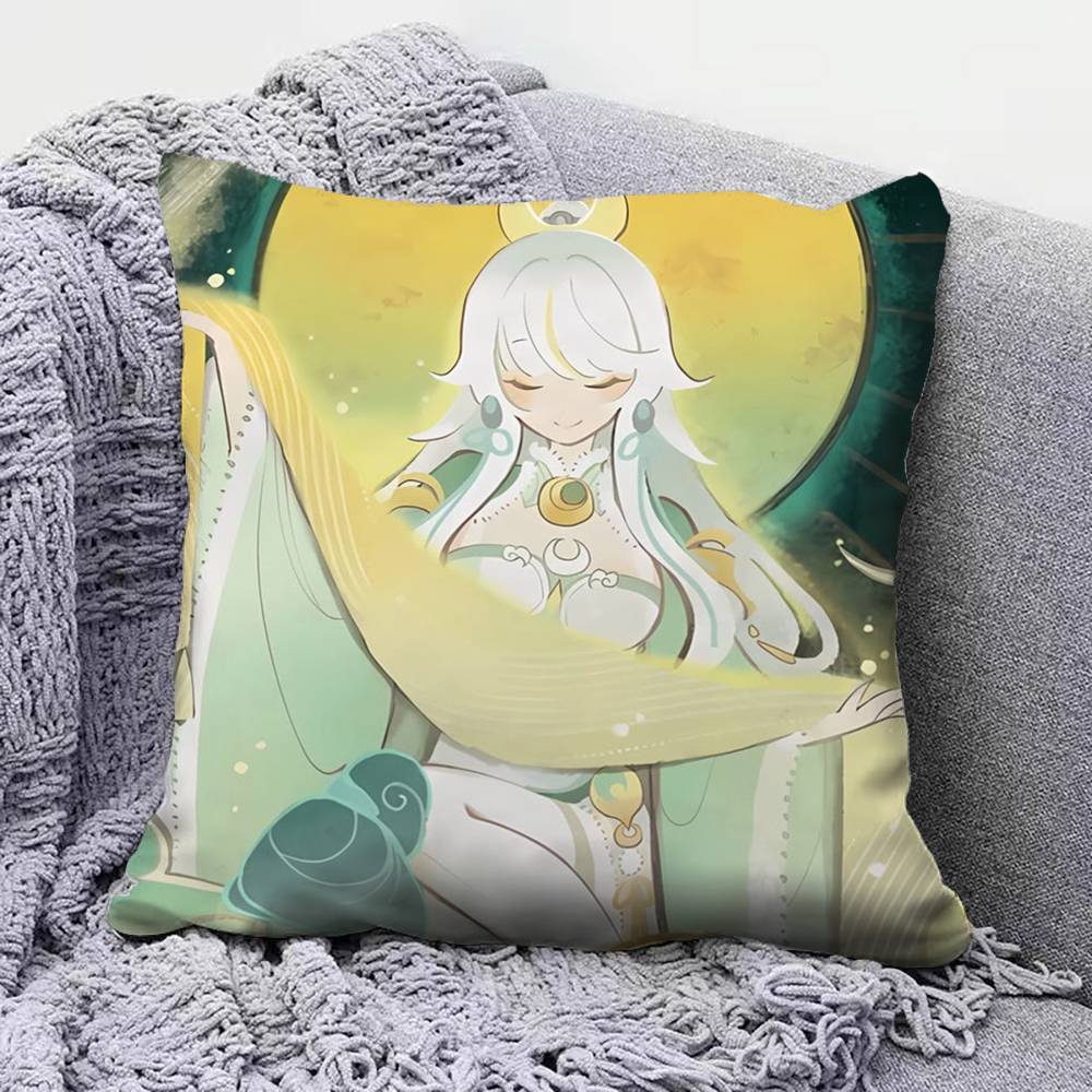 Zibai Genshin impact Game Home Sofa Cushion Covers and Aecorative Custom Pillow Covers