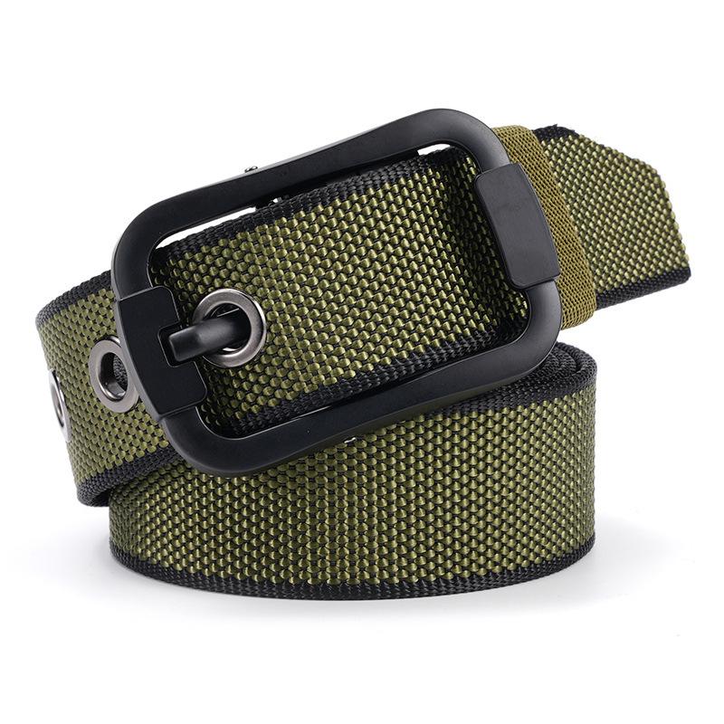 

Men s Belt Needle Quilt Nylon Tactical Braid Belt Middle-aged and Young Outdoor Trendy Trouser Belt Belt Men 120cm