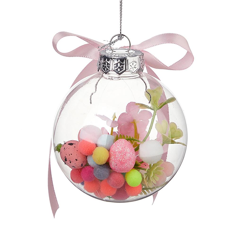 Leichtgewichtiger Oster-Hängeanhänger Baumschmuck mit bunten Eiern zur Feiertagsdekoration in verschiedenen Umgebungen