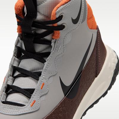 Kids' Boots Nike Terrascout Boots With Reflective Accents GS 'Grey Fog Safety Orange'