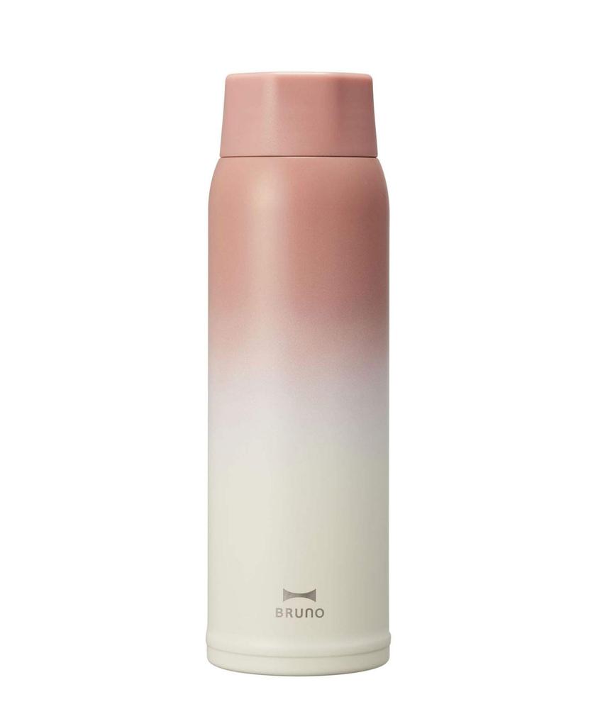 BRUNO Stainless Steel EVENING Bruno Lightweight Stainless Steel Screw Day Bottle, 480ml, Lightweight, Cute, Pink, Bottle, Tall, Mother's Gift,