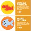 NUOBESTY Kids Painting Sponge 6Pcs EVA Paint Stamper Ocean Animal Pattern Sponge Painting Shapes Early Learning Finger Paint Sponge Craft Drawing