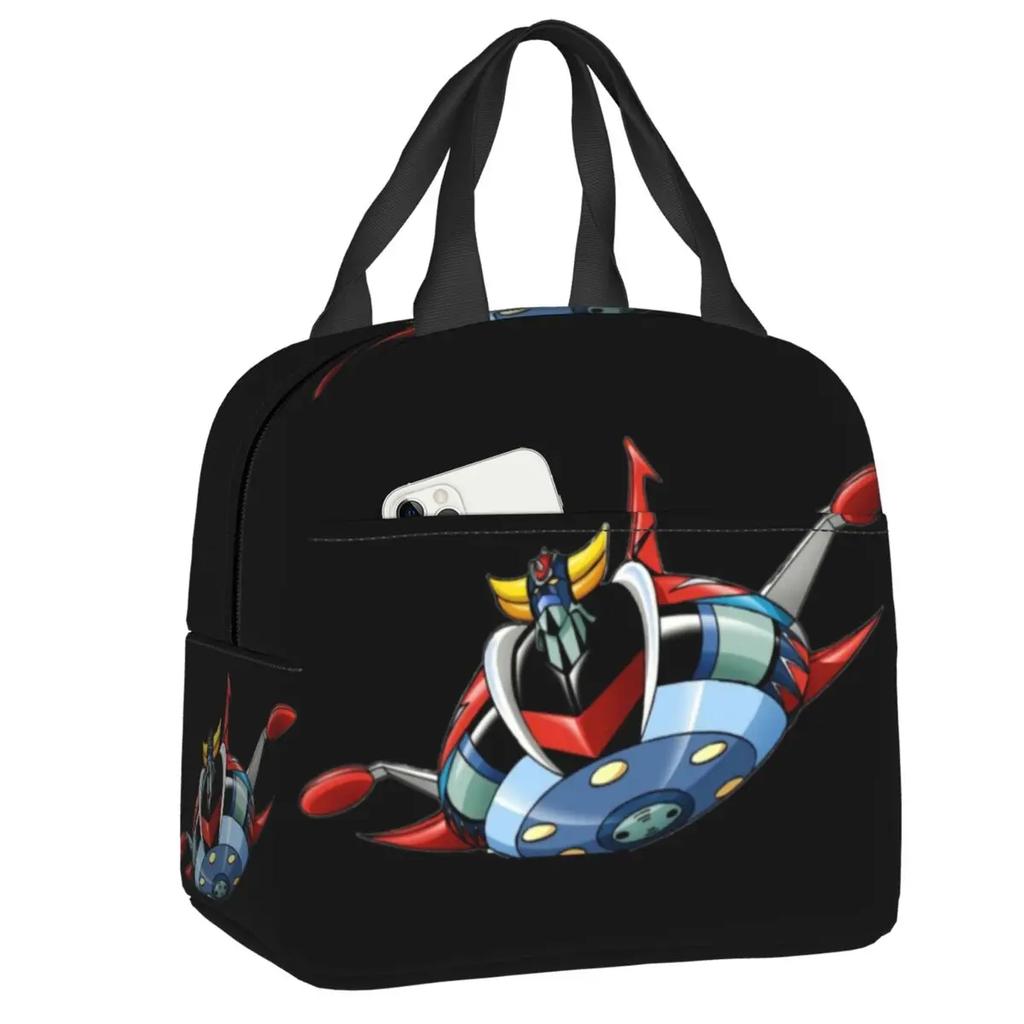 Goldorak Grendizer Actarus Isolierte Lunchtasche für Picknick UFO Roboter Goldrake Auslaufsicher Thermokühltasche Bento Box Frauen Kinder