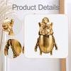 Beetles Wall Hanging Ornament Golden Artwork Walls Sculpture Decoration for Bedroom