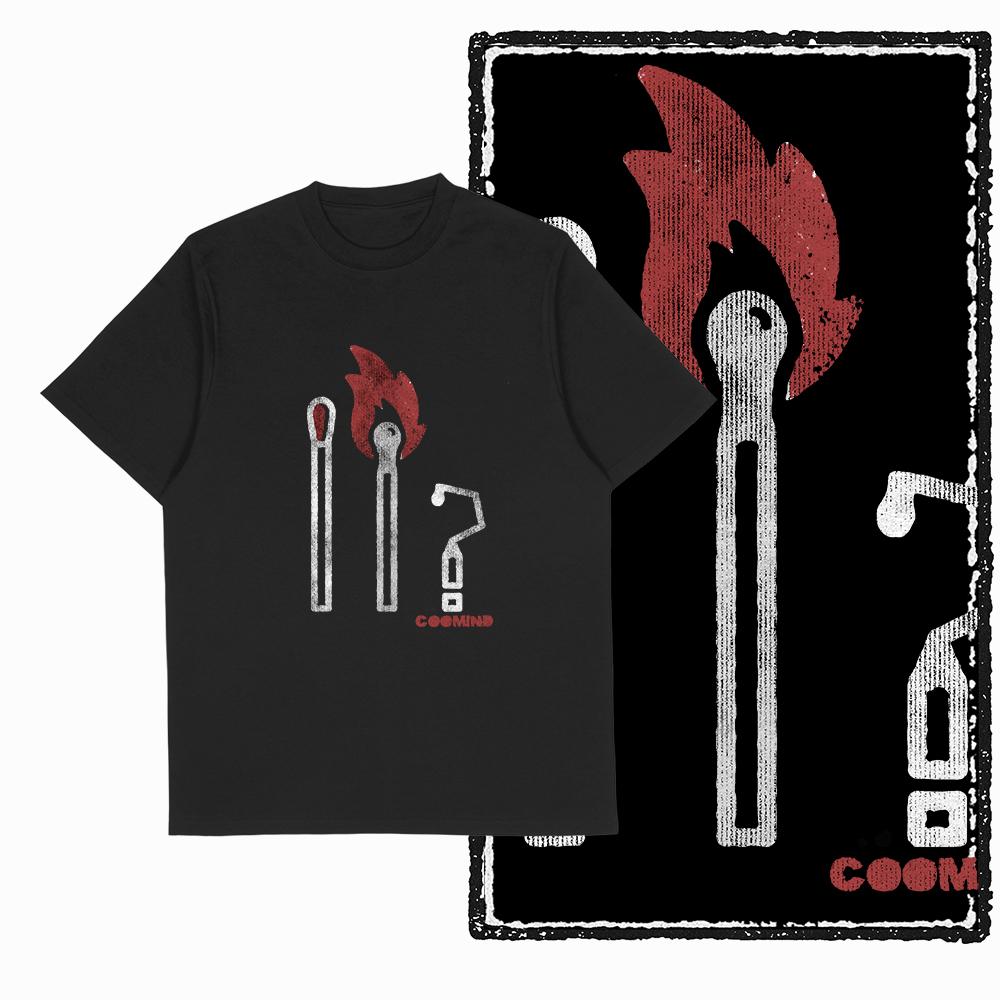 

Coolmind U0171 100% Cotton cool fire Exclusive Graphic Unisex T shirt big size street men tshirt o-neck t-shirt men tee shirt S