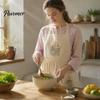 Adjustable Professional Chef Apron Kitchen with Pockets, Durable Washable Apron, Cross Fabric Cooking Back Design, Hand-Embroidered Heavy Duty Utility