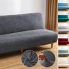 Thicken Sofa Bed Cover Solid Color Jacquard Armless Sofa Covers For Living Room Soft Elastic Fabric Furniture Protective Cover