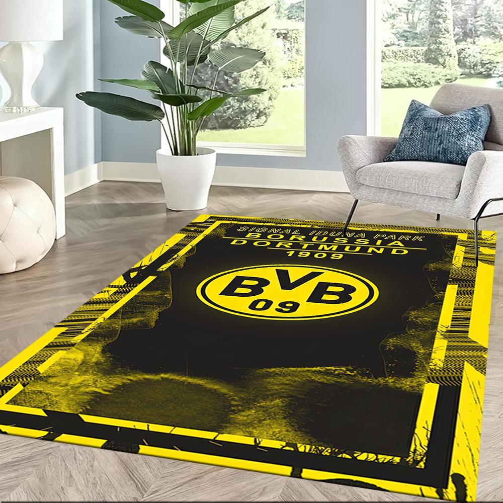 Borussia Dortmund Area Rug Perfect For Balcony Bedrooms Game Room Decorate Room Antislip Rug Office Home Decor Spiritual Gift