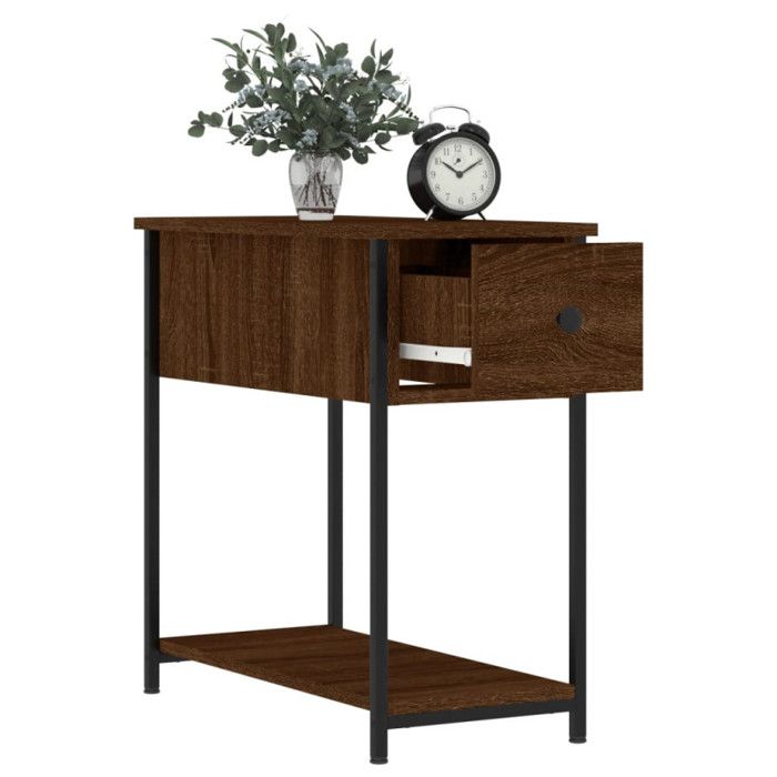 VidaXL Tables de chevet 2pcs chêne marron 30x60x60cm bois d'ingénierie 826062