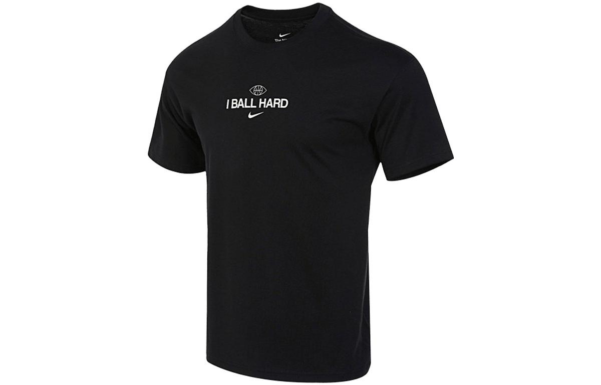 

Nike T Shirts Men s Black Crew Neck Moderate Straight Fit FJ2341-010 L