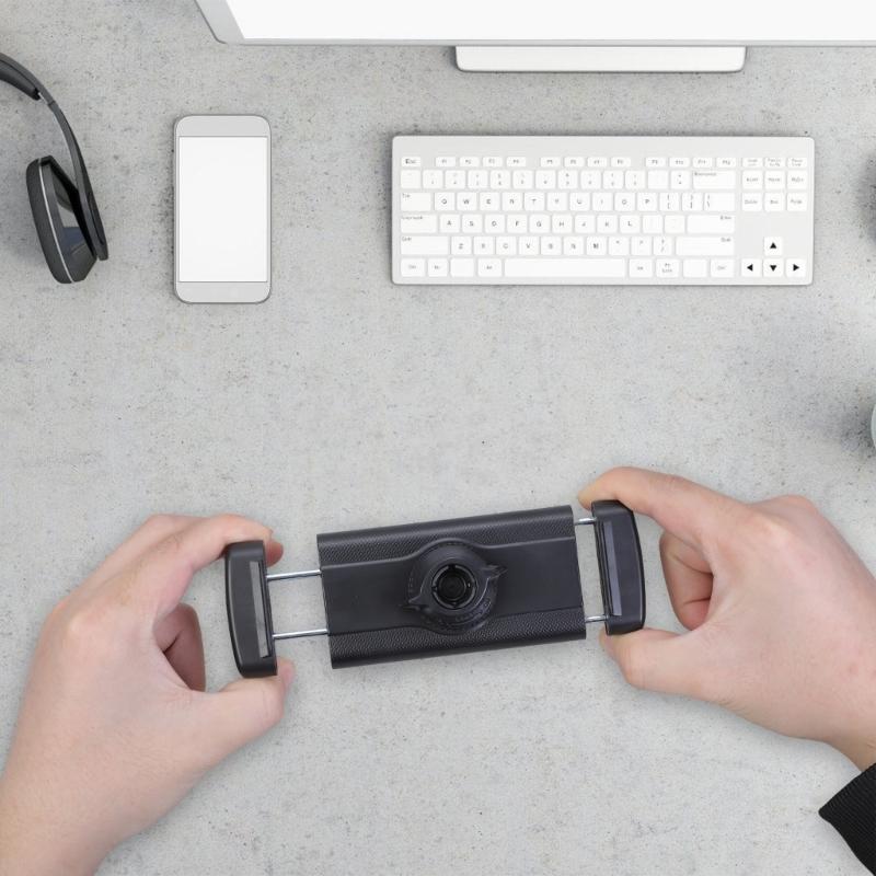Tablet Stand Holder with Clamp Clip and 17mm Ball Joint Socket for Mobile Devices 4-9Inch Compatible