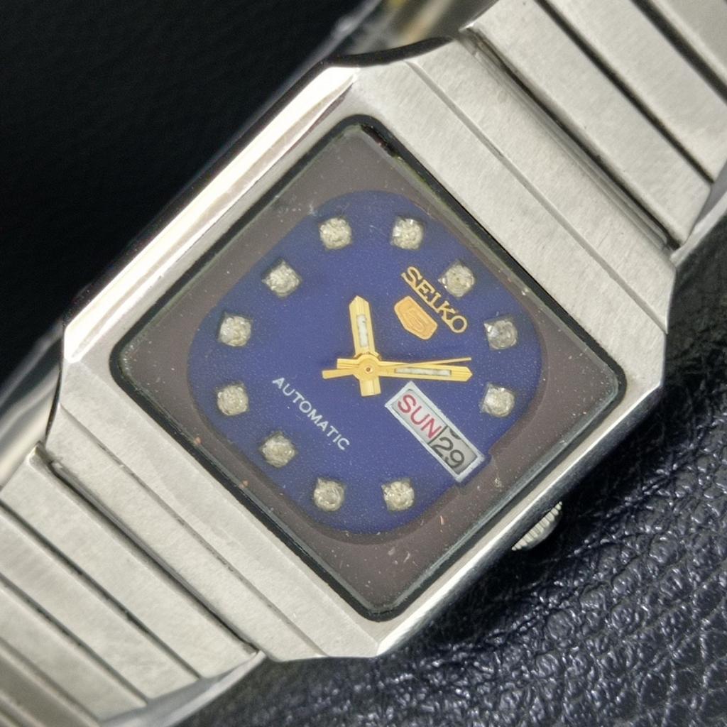VINTAGE SEIKO 5 AUTOMATIC 2919A JAPAN WOMENS BLUE COLOR DIAL WATCH a704249-1 R213i-a704249