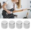 4PCS Black/Silver Electric Guitar Control Knob Replacement Knob  For Electric Guitar Control Knob