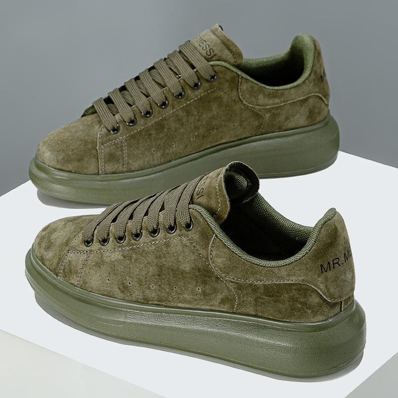 

Мужская повседневная обувь из натуральной кожи, мужская спортивная обувь на толстой подошве, мужские и женские парные спортивные теннисные туфли, бесплатная доставка 44