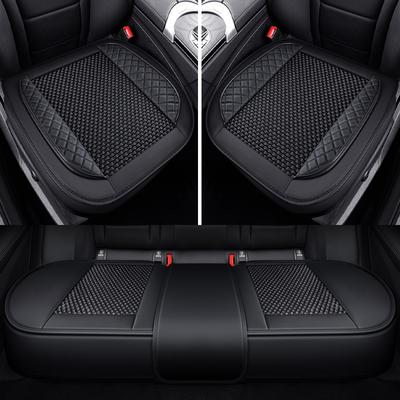 Universal PU Leder Eis Seide Autositzbezüge Kissen für Toyota Corolla Camry Highlander Land Cuirser Prado Avalon