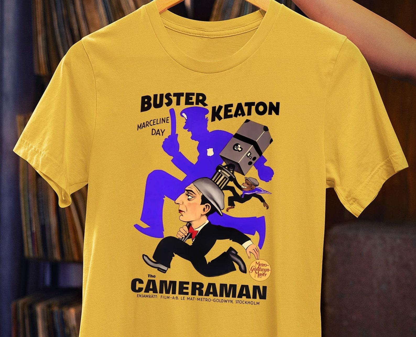 Buster Keaton The Cameraman T-Shirt – Silent Film Comedy 2XL