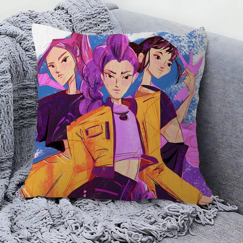 

Kpop D-demon Hunters Personalized Pillow Cover Kids Bedroom Wild Party Decor Pillowcase Kid Birthday Shower Gift 26x26Inch