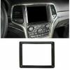 Center Console Navigation GPS Trim Cover For Jeep Grand Cherokee 14+Carbon Fiber