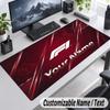 Custom Name Text Mouse Pad F1 Personalized Desk Pad For Work And Gaming