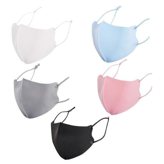 Protecție Facială Reglabilă Mătase de Gheață Respirabilă Protecție Solară Ușoară Multifuncțională Lavabilă Protecție Facială