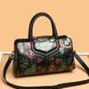 Fashion Handbag Portable Women Leather Bag Versatile Retro Embossed Floral Women Shoulder & Crossbody Bags